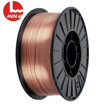 Gas shielded welding solid wire