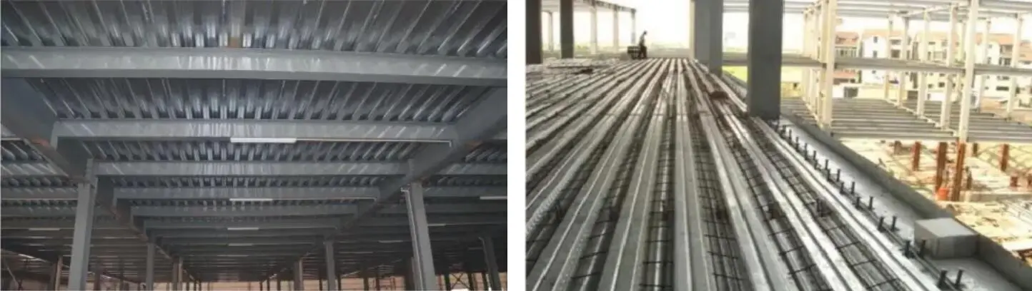 Single-layer profiled floor slab series